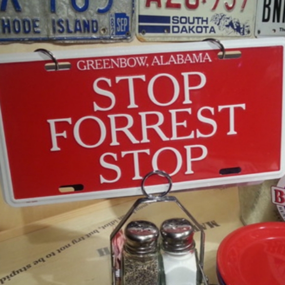 Stop Forrest Stop Metal Sign from Bubba Gump Shrimp Restaurants - Picture 5 of 7